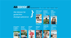 Desktop Screenshot of anzeigen.de
