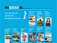 Tablet Screenshot of anzeigen.de